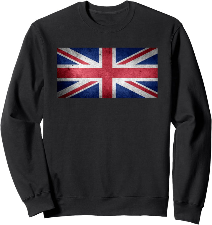 Vintage Grossbritannien Flagge Stilvolles Design Sweatshirt