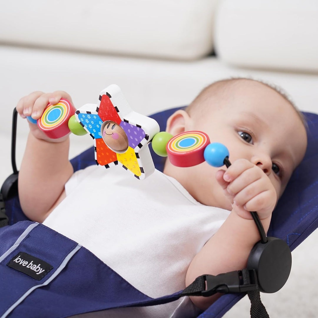 iGRATENS Baby-Bounzer Toy Bar - Spielzeug Bar für Baby Bouncer Sitz, Brightly Colored Form, entwicke