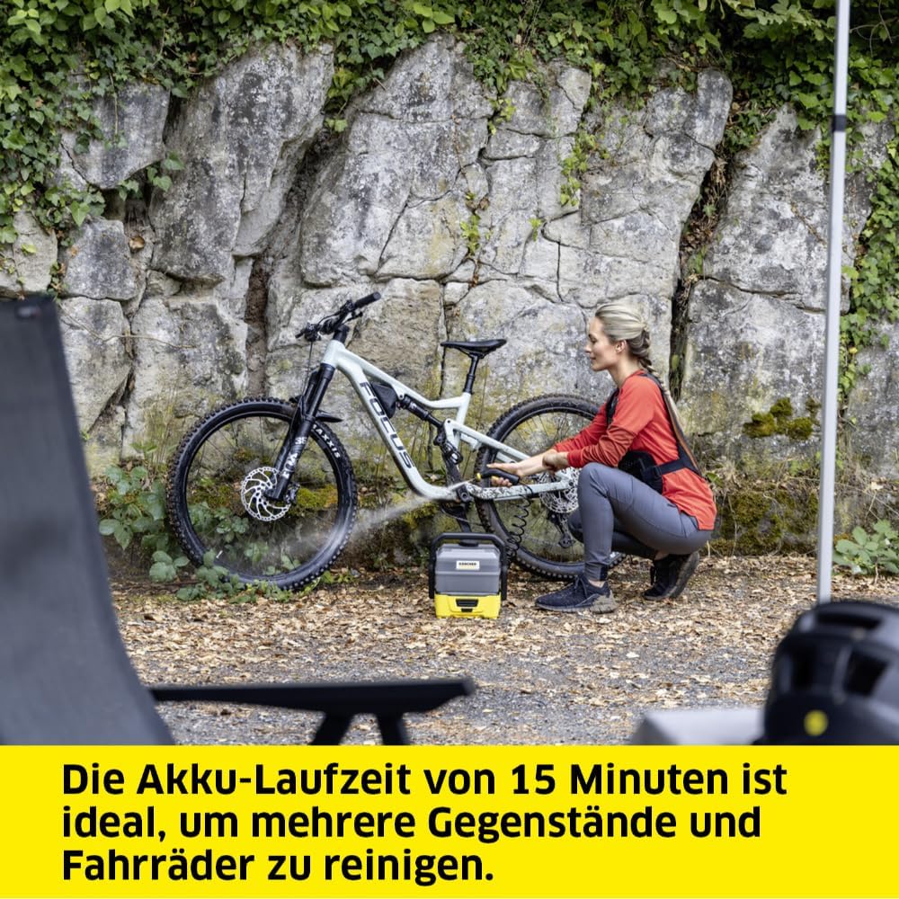 Kärcher Mobile Outdoor Cleaner OC 3 Plus (extra grosses Wassertankvolumen: 7 l, Lithium-Ionen-Akku,
