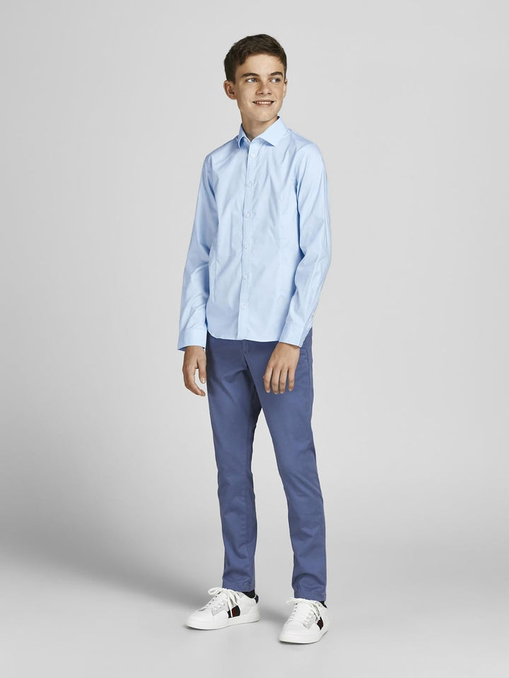JACK & JONES Boy Oberhemd Oberhemd Junior 128 Cashmere Blue, 128 Cashmere Blue
