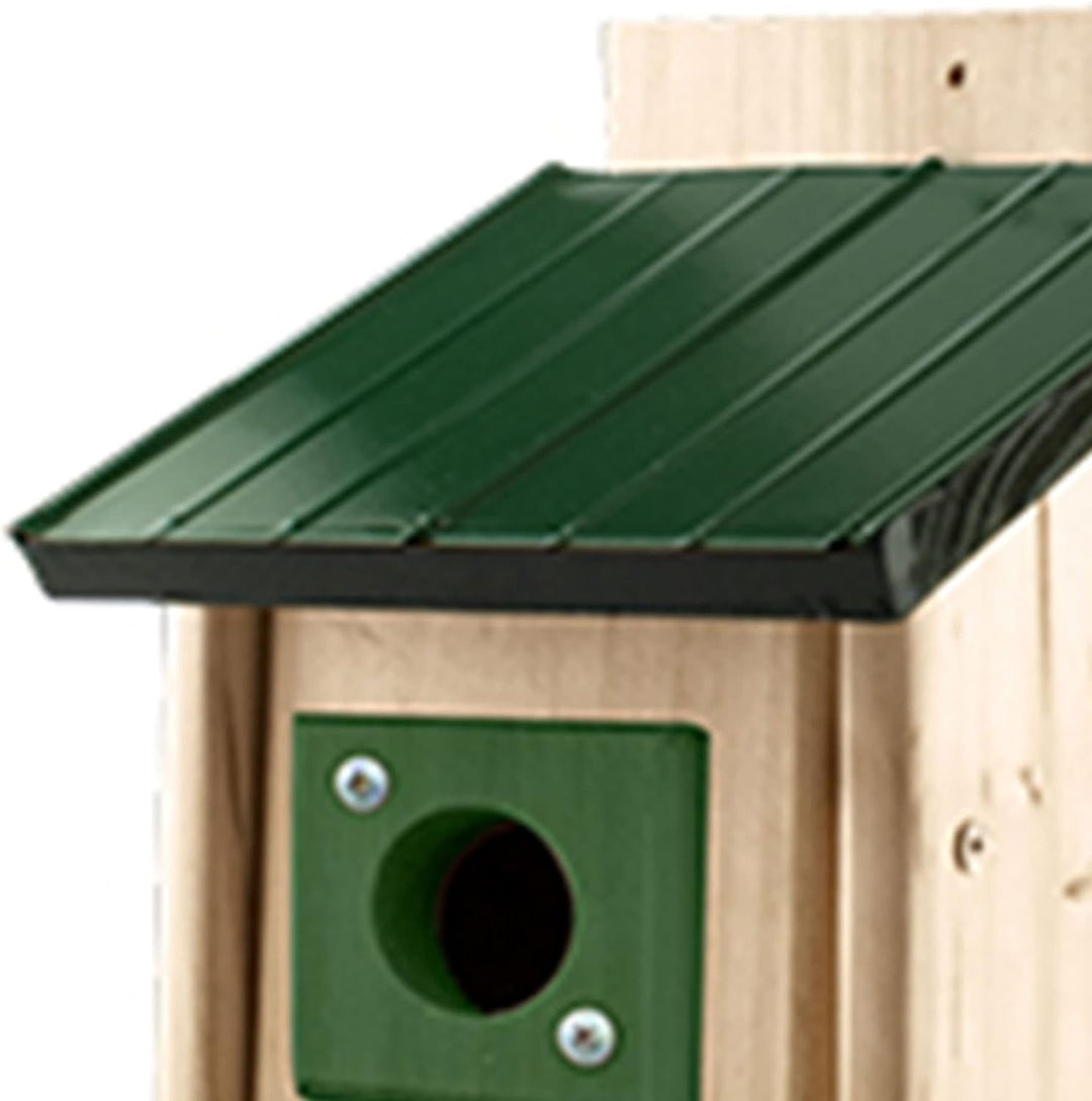 Woodlink Bluebird Vogelhaus für den Aussenbereich, wetterbeständig, natürliche Zedernholz, Nistkaste