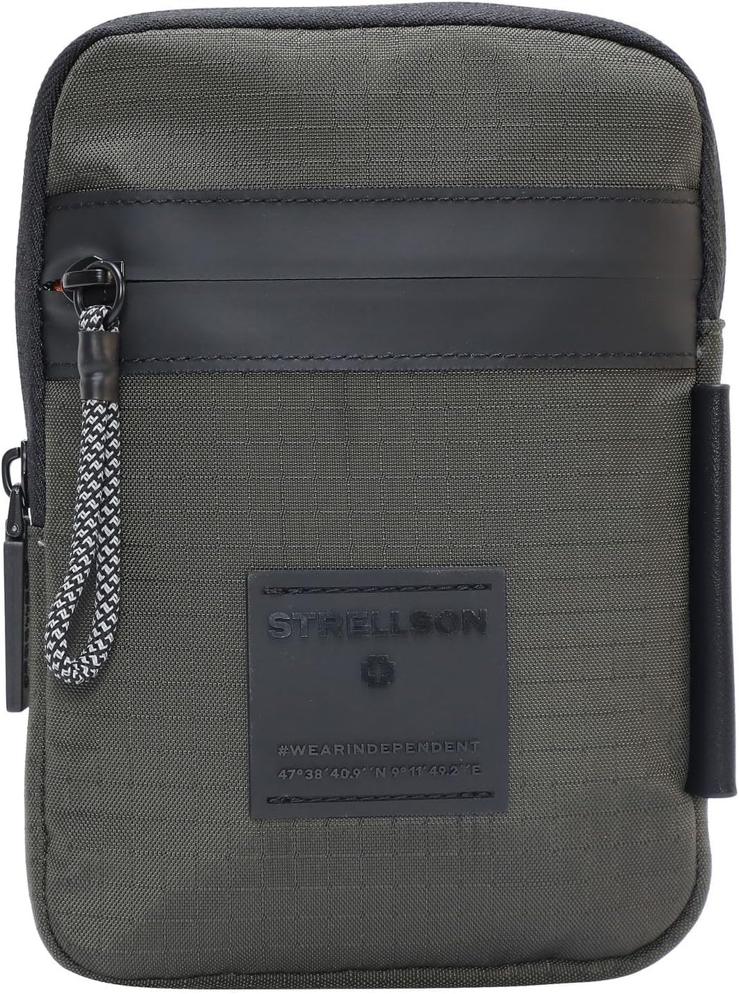 Strellson - northwood rs brian shoulderbag xsvz Schwarz Farbe:grün / Material:polyester,nylon, Farbe