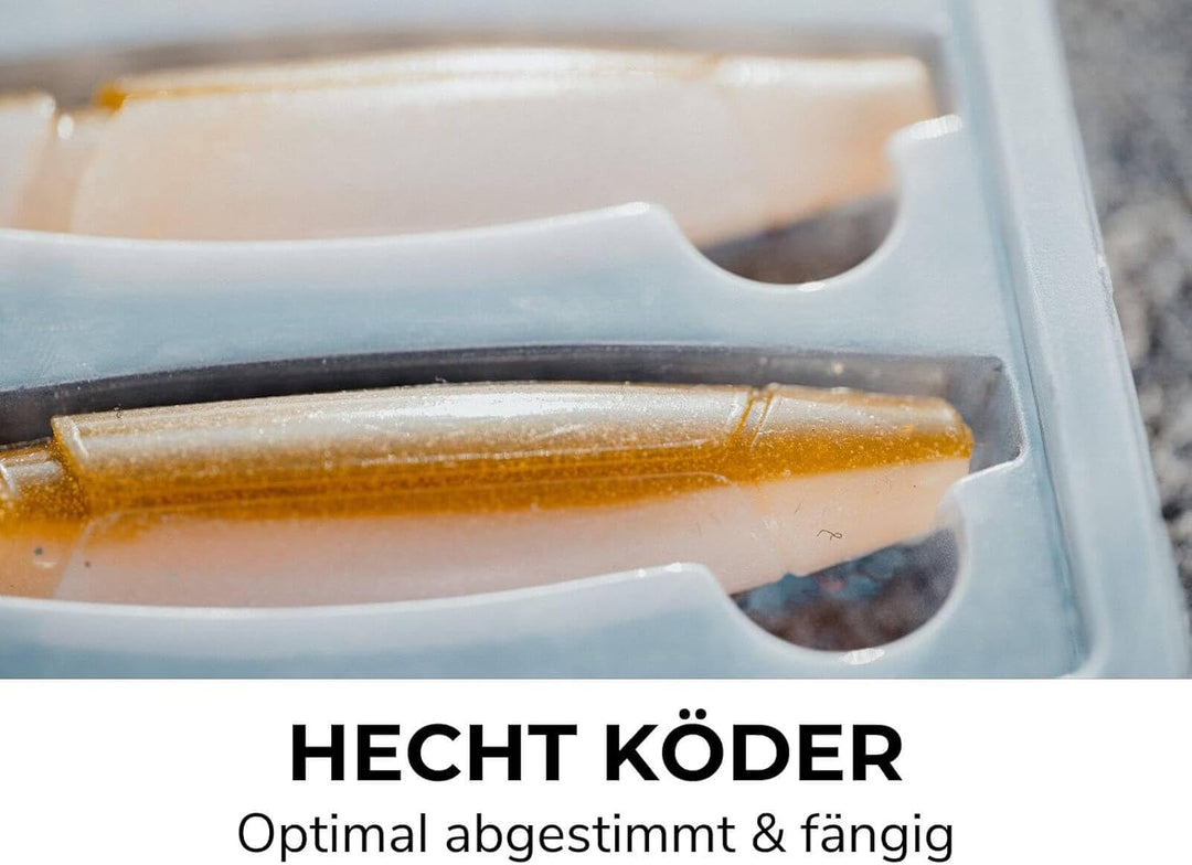 JAEGER Pike GO KIT 2 – Hecht Angelset mit Rute, Rolle, Ködern & Schnur – Ready-to-Go Komplettset fü