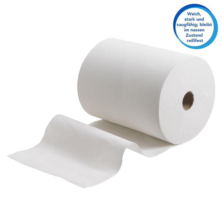 Scott gerollte Papierhandtücher Slimroll 6657 - Rollenhandtuch für Spender - 6 x 165 m lange Papierh