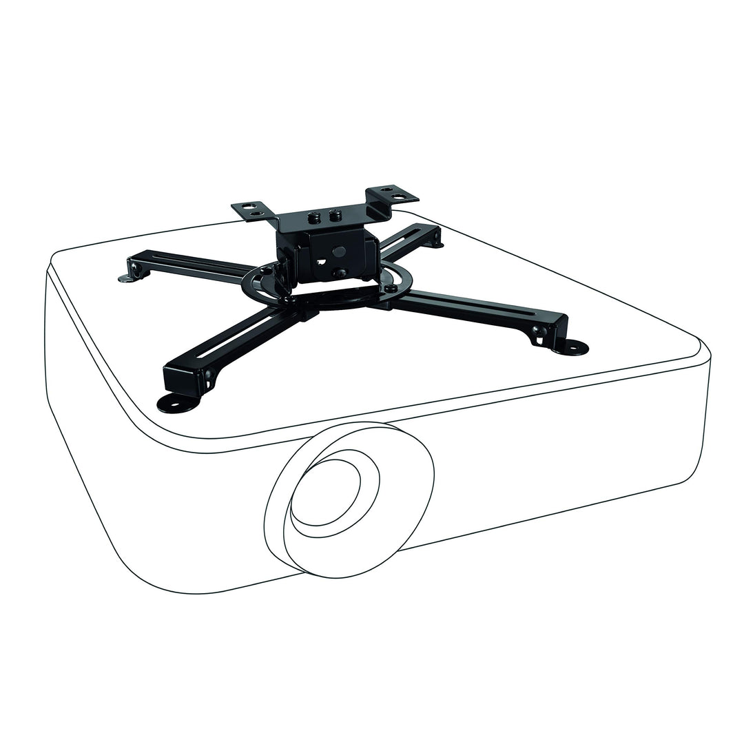 celexon neigbare Beamer-Deckenhalterung schwarz Multicel 1000Pro - 10cm Deckenabstand - bis 15kg 10