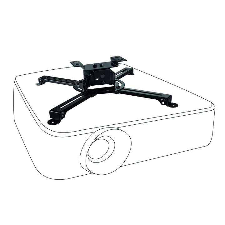 celexon neigbare Beamer-Deckenhalterung schwarz Multicel 1000Pro - 10cm Deckenabstand - bis 15kg 10