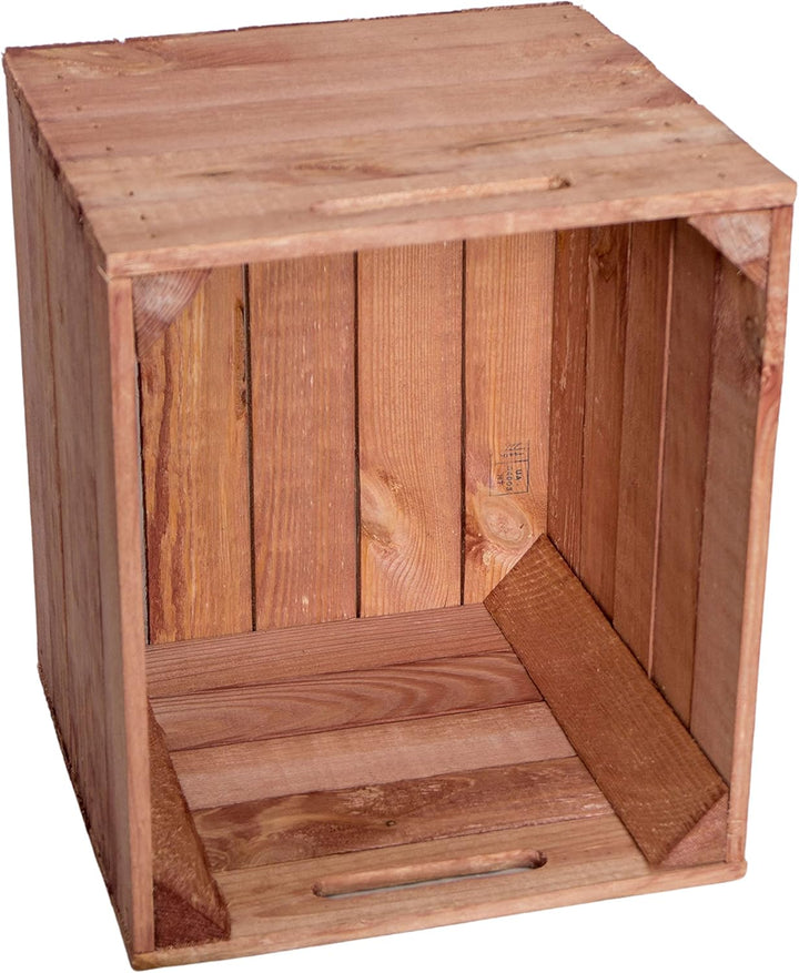 Holzkiste Aufbewahrungskiste Einschubkiste Schubladenbox Vintage Ocker passend für alle Kallaxregale