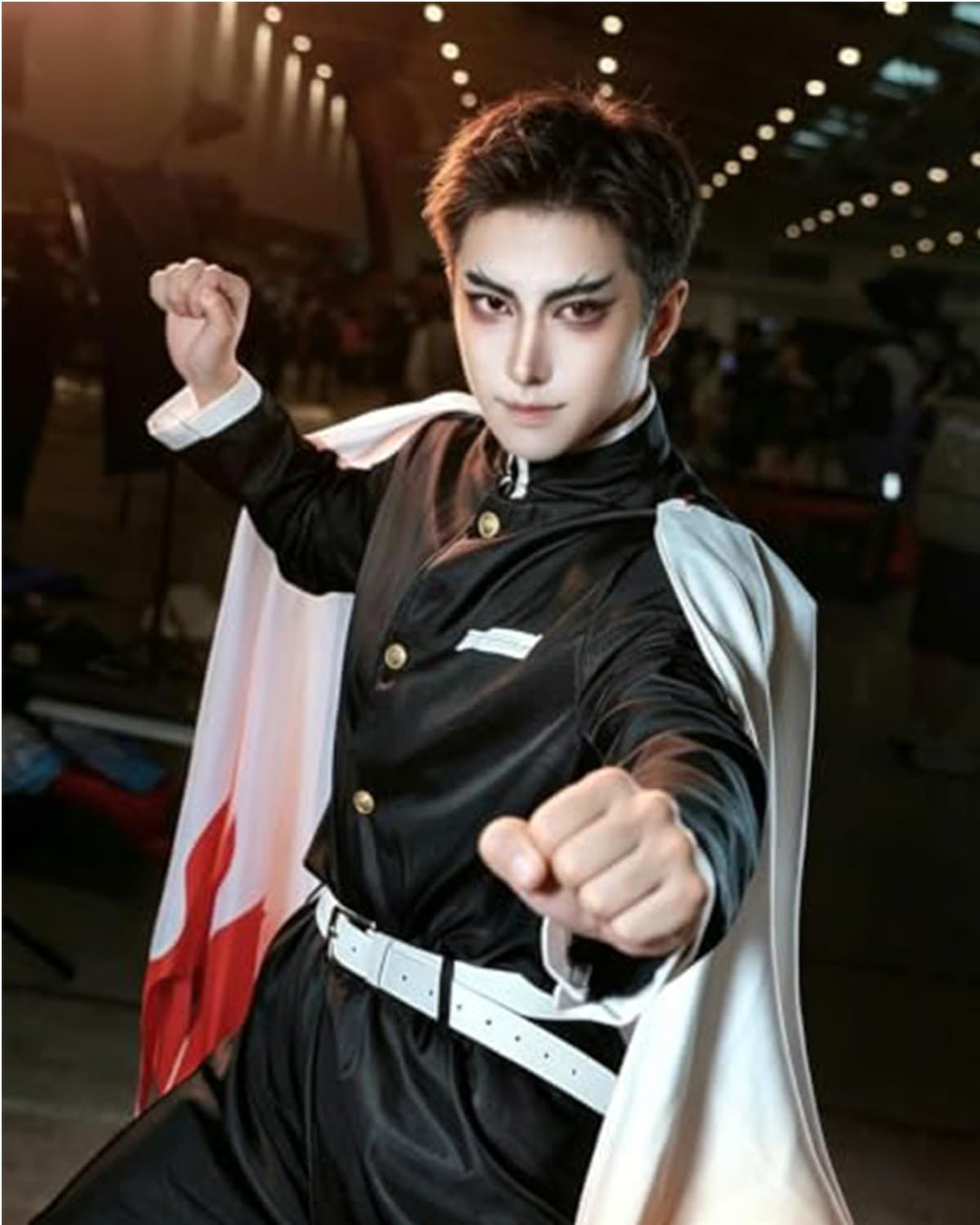 CR ROLECOS Kanroji Mitsuri kimono Cosplay Kostüm Tomioka Giyuu Vollständiger Satz Kostüm Anime Hallo
