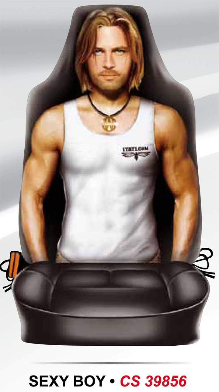 ITATI CS-39856 Auto Sitzbezug Schonbezug SEXY BOY für Rückenlehne TRAVEL MATE - 1 Stück