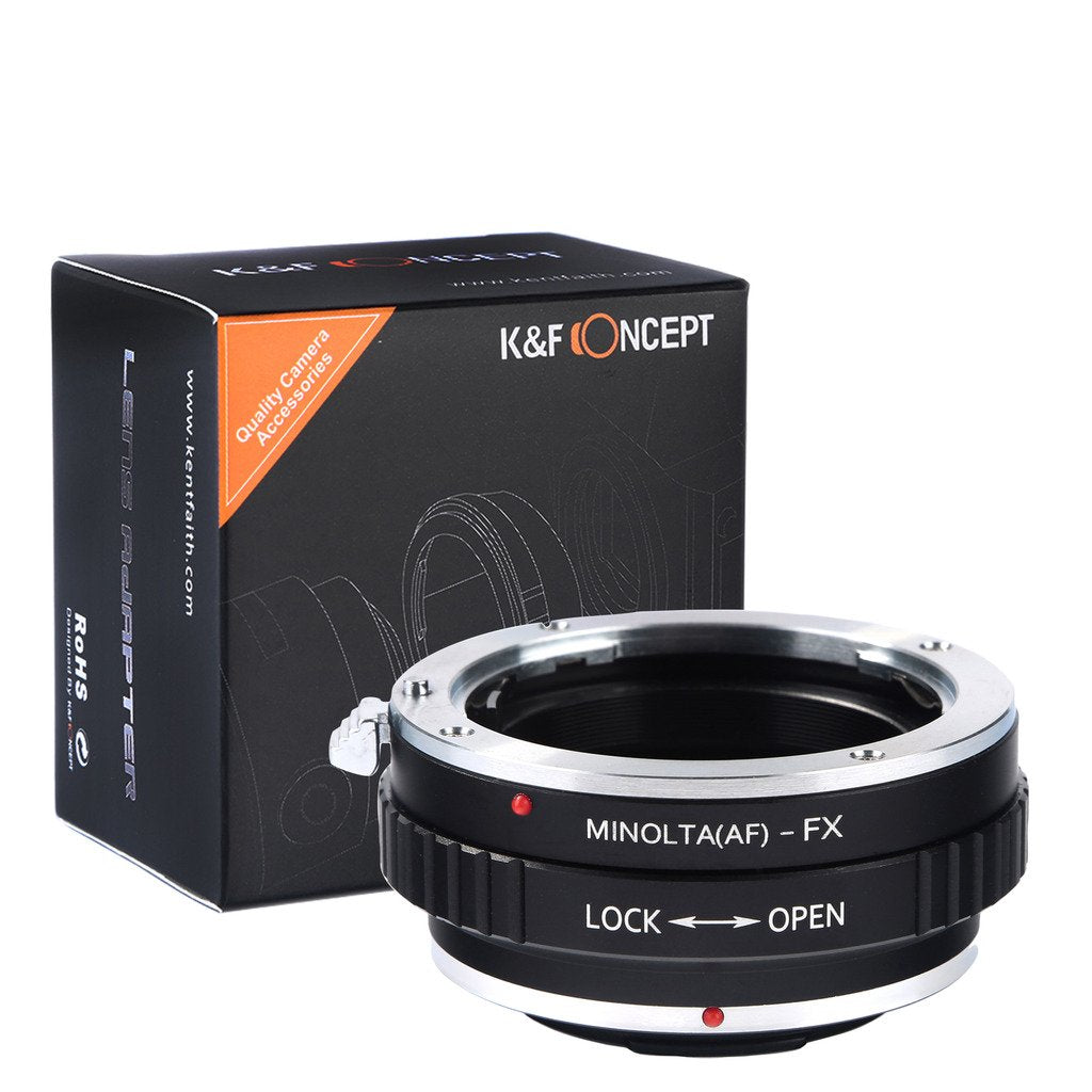 K&F Concept® Minolta(AF)-FX Objektivadapter Adapter Fuji Objektiv Adapterring für Minolta AF Objekti