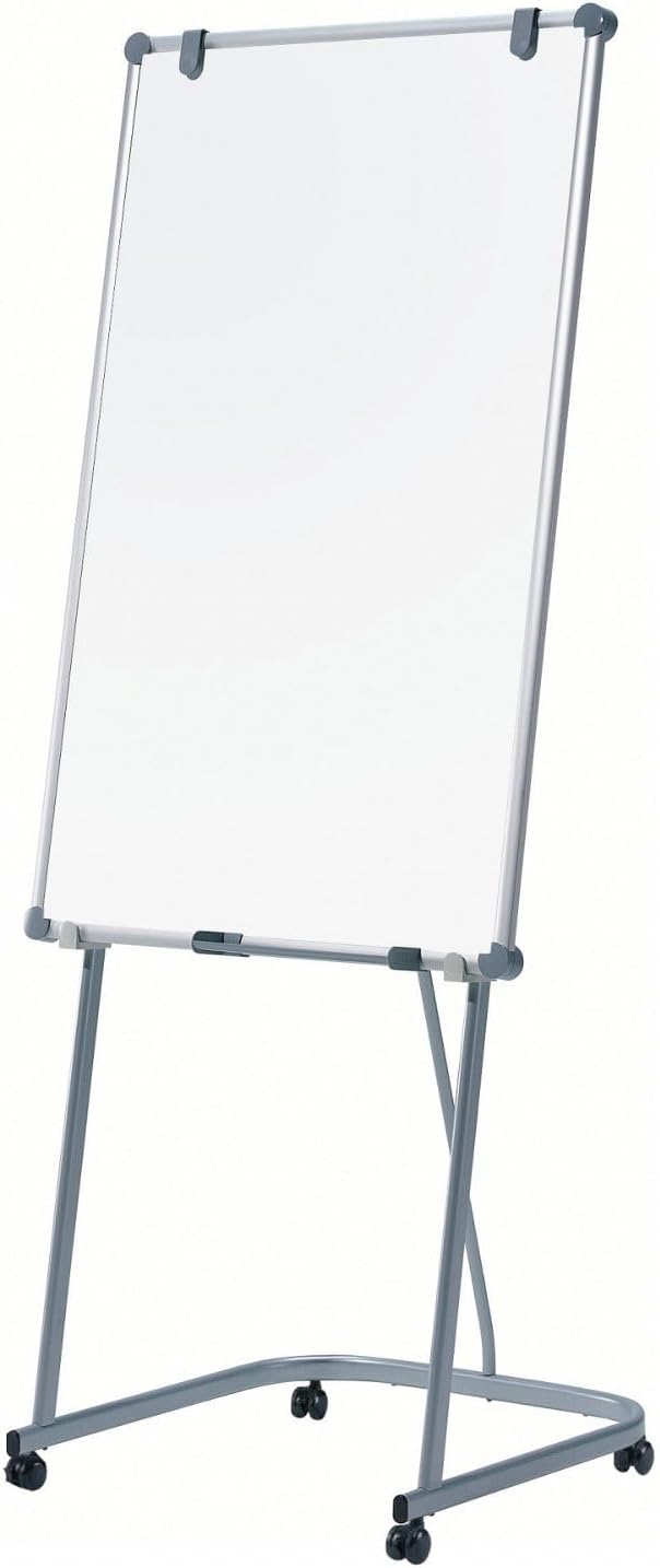 MAUL Whiteboard 2000 MAULpro 120x75 cm | Mobile Magnettafel aus Aluminium | 5 Stufen höhenverstellba