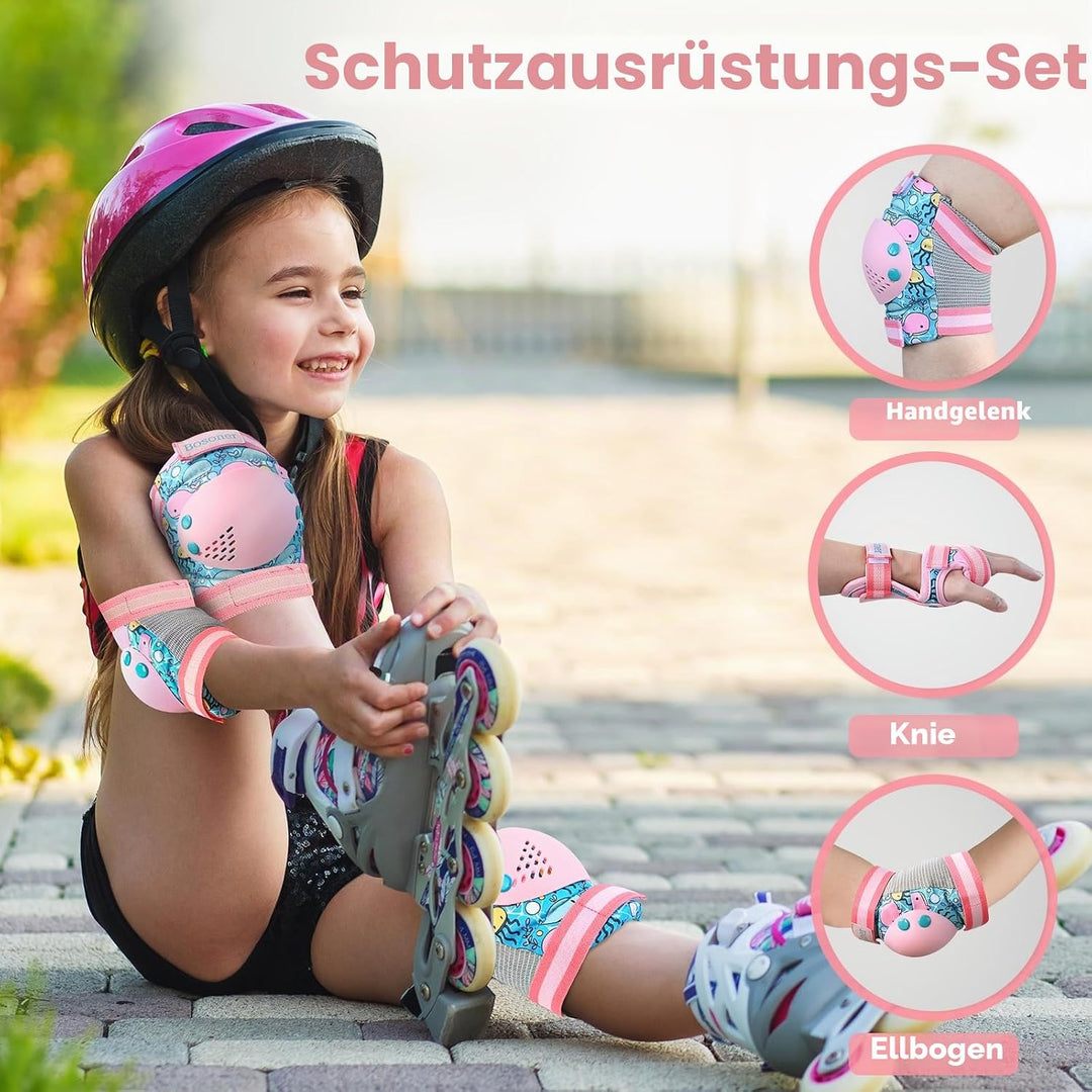 BOSONER Knieschoner Kinder Schoner Inliner: Protektoren Knieschützer Kinder Knie und Ellenbogenschüt