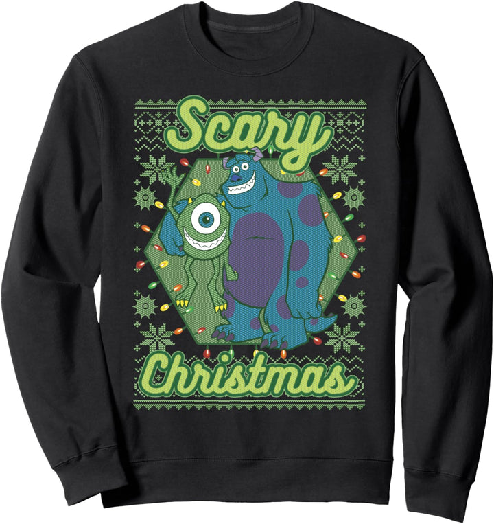 Disney Pixar Monsters Inc. Mike And Sully Scary Christmas Sweatshirt