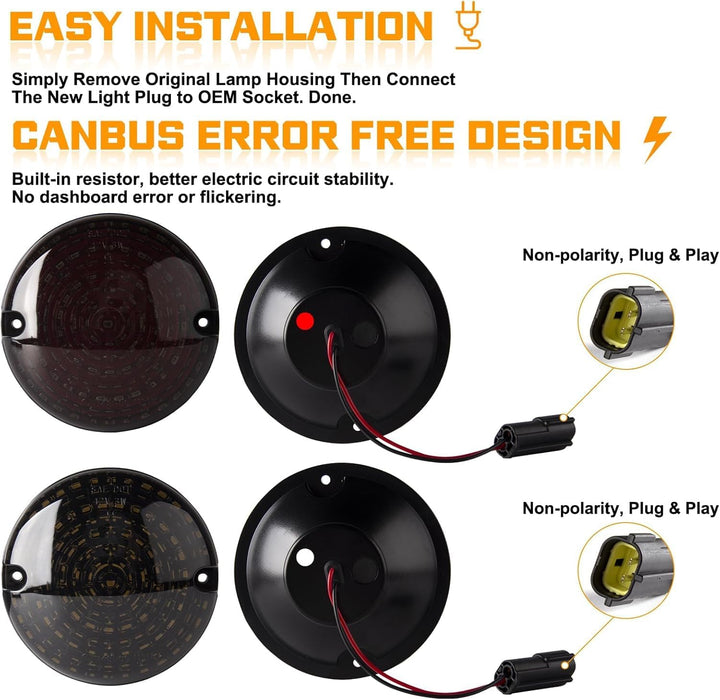 HEYOUTH 10PCS Led Update Light Kits,Kompletten Lichtkits Anzeige Hinten Rückleuchte Nebel & Rückwärt