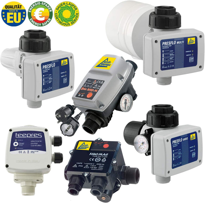 Pumpensteuerung Druckschalter Druckwächter Fluomac® verkabelt Automatic-Controller Durchflusswächter
