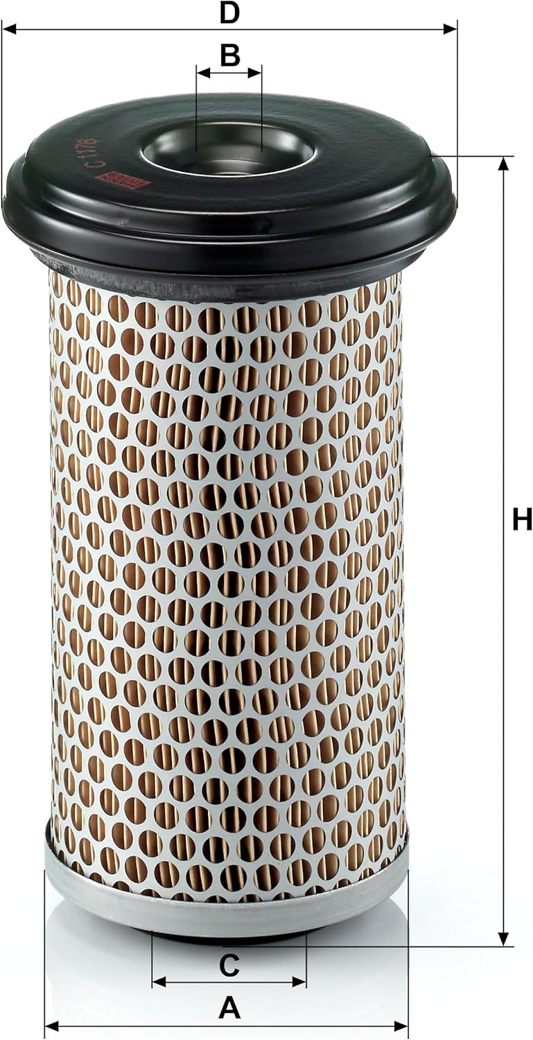 MANN-FILTER C 1176 Luftfilter – Für Nutzfahrzeuge