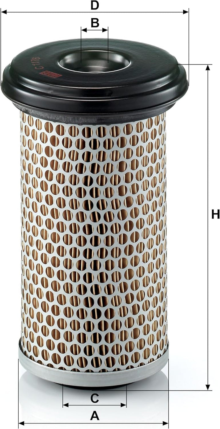 MANN-FILTER C 1176 Luftfilter – Für Nutzfahrzeuge