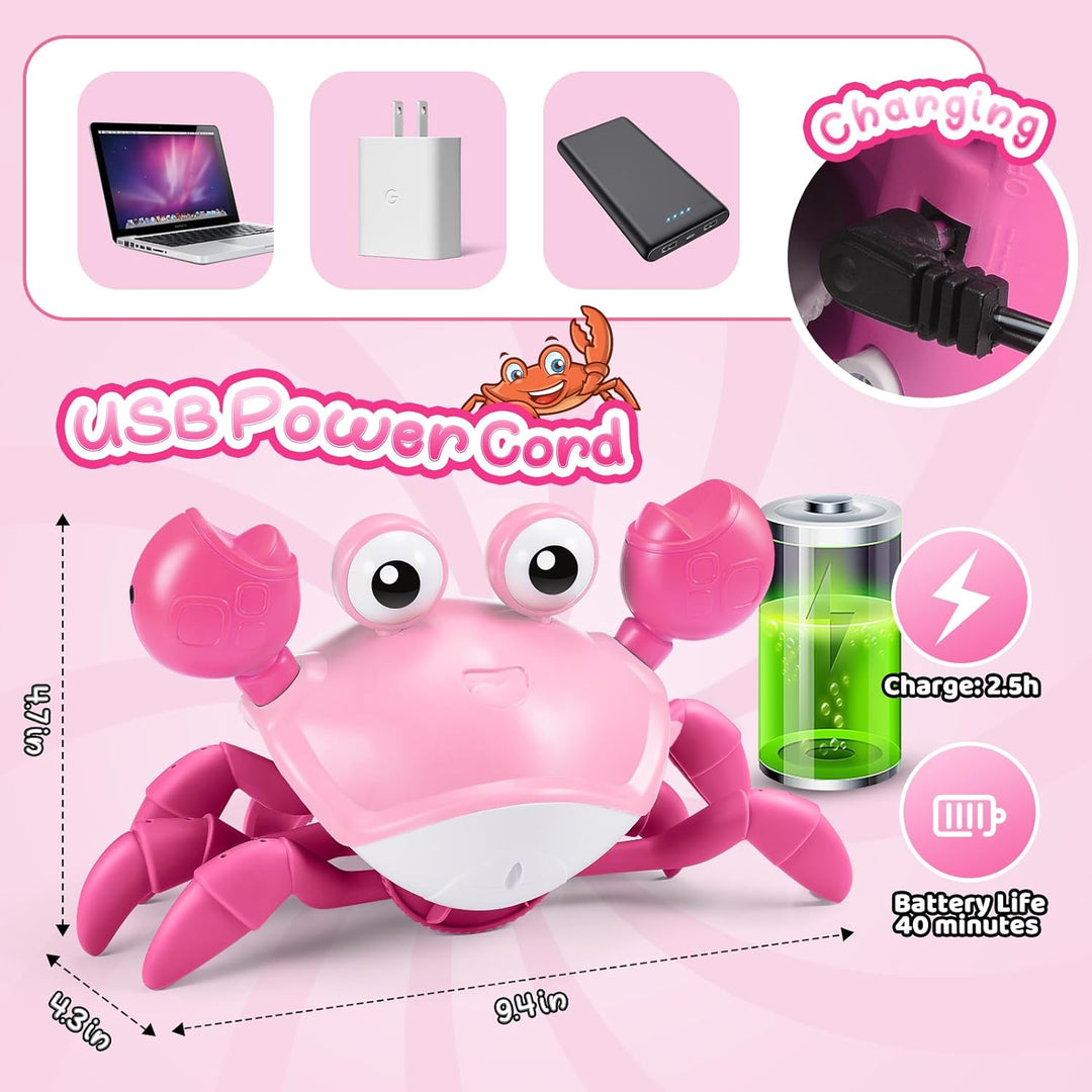 Adeokay Krabbe Baby Spielzeug ab 6 7 8 9 10 Monate, Spielzeug 1 2 3 Jahr Kinderspielzeug ab 1-3 Jahr