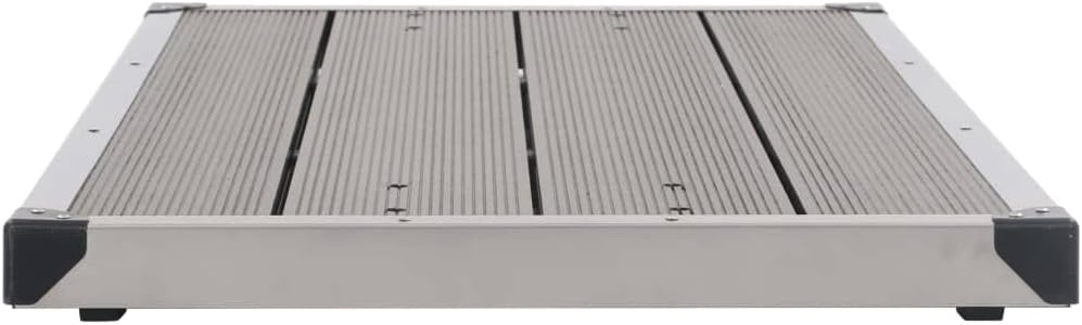 vidaXL Garten Duschwanne mit Lattendesign für 2 Personen Bodenelement für Solardusche Gartendusche P