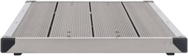 vidaXL Garten Duschwanne mit Lattendesign für 2 Personen Bodenelement für Solardusche Gartendusche P