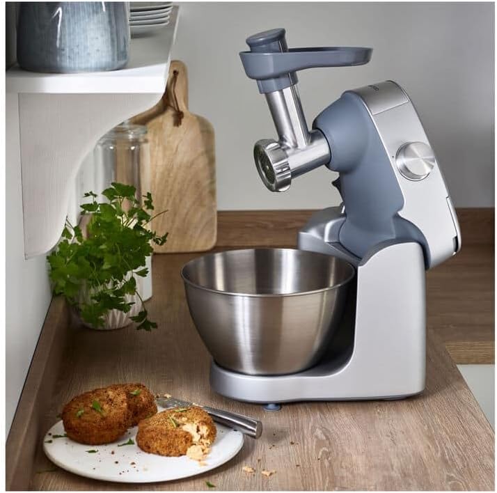 Kenwood KAP90.000GY, Mahlwerk für Planetenmixer, kompatibel mit Prospero+, zwei Stahlscheiben für fe
