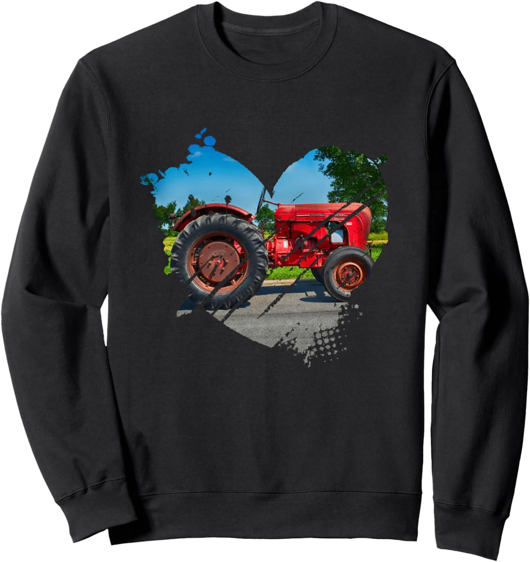 Alter Trecker Traktor Schlepper Landwirt Bauer Sweatshirt