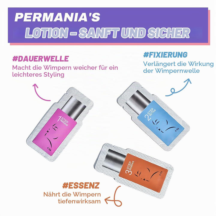 PERMANIA Wimpernlifting Set, Lash Lifting Set, Einzeln Verpackt Wimpern &amp; Augenbrauen Lifting, Verwe