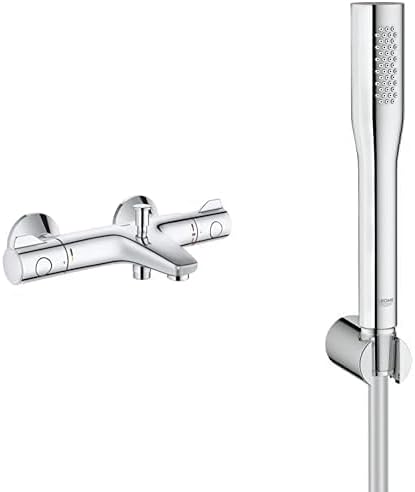 Grohe Grohtherm 800 Thermostate (Thermostat-Wannenbatterie, DN 15) chrom, 34567000 & Euphoria Cosmop