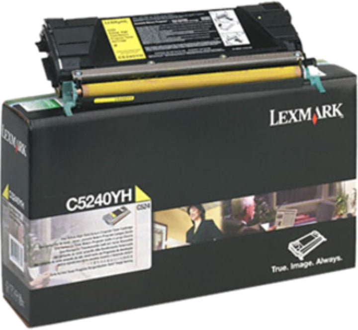 Lexmark C5240YH C524 Tonerkartusche 5.000 Seiten Return program, gelb, Gelb