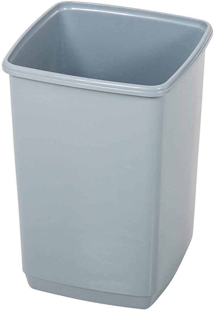 Addis 518460 Eco Abfalleimer für Badezimmer, Küche, 100% recycelter Kunststoff, 10 Liter, Hellgrau