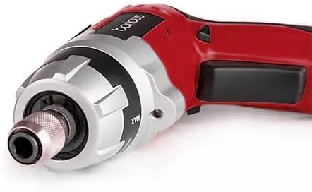 Baricus Akkuschrauber 3,6V - Akku-Stabschrauber - Drehmoment: 3,5 Nm - B-Ware (red), Red