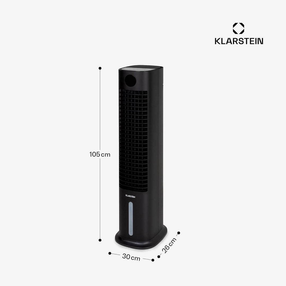 Klarstein Mobiler Luftkühler, 5-in-1 Klimagerät Mobil mit Nachtmodus, Leiser Ventilator & Luftkühler