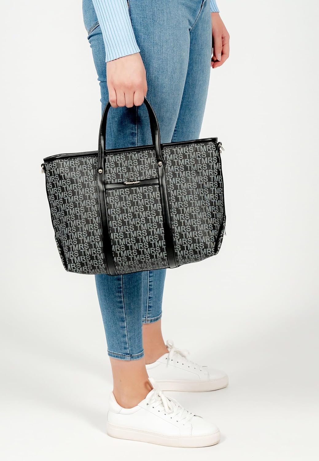 Tamaris Shopper Grace 31438 Damen Handtaschen Print Einheitsgrösse Black 100, Einheitsgrösse Black 1