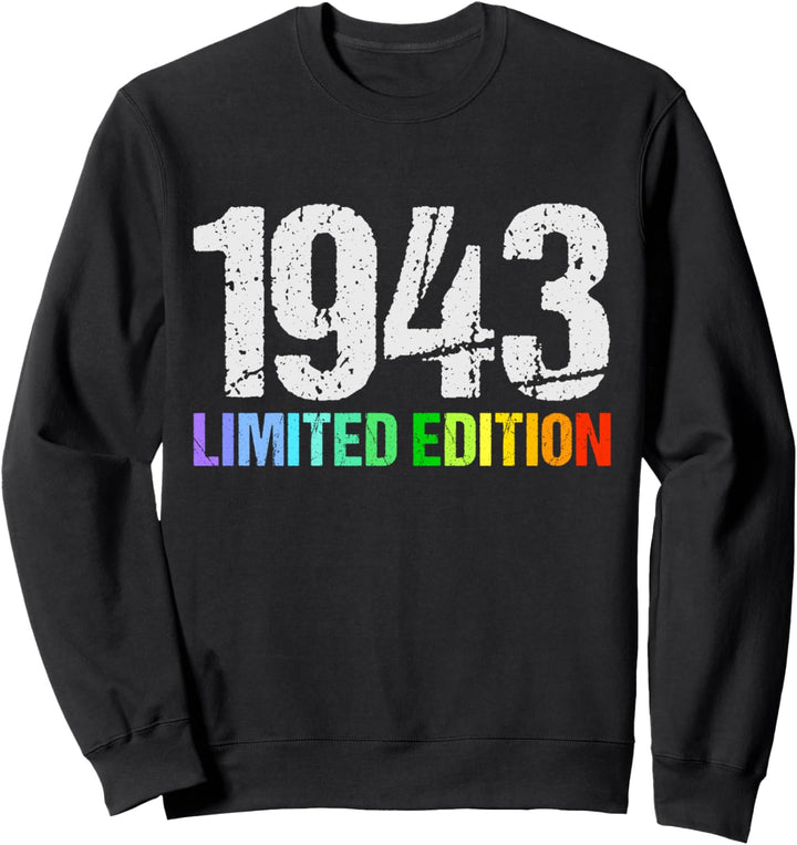 81. Geburtstag Mann Frau 81 Jahre 1943 Deko Lustig Geschenk Sweatshirt