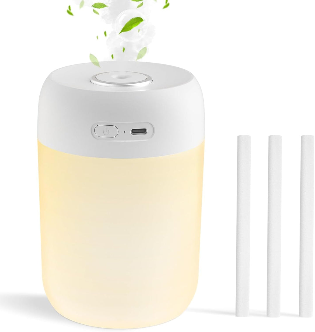 650ML Mini Luftbefeuchter für Schlafzimmer/Kinderzimmer/Pflanzen, 15H Lange Laufzeit 28dB Silent Air