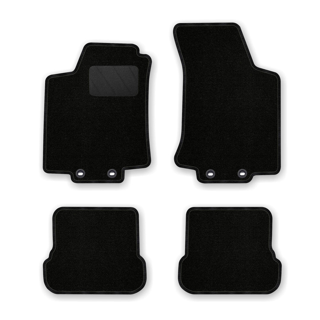 Bär-AfC Auto Fussmatten Classic passend für VW Golf 4 Cabrio 1998-2002, Autoteppiche Nadelvlies Schw