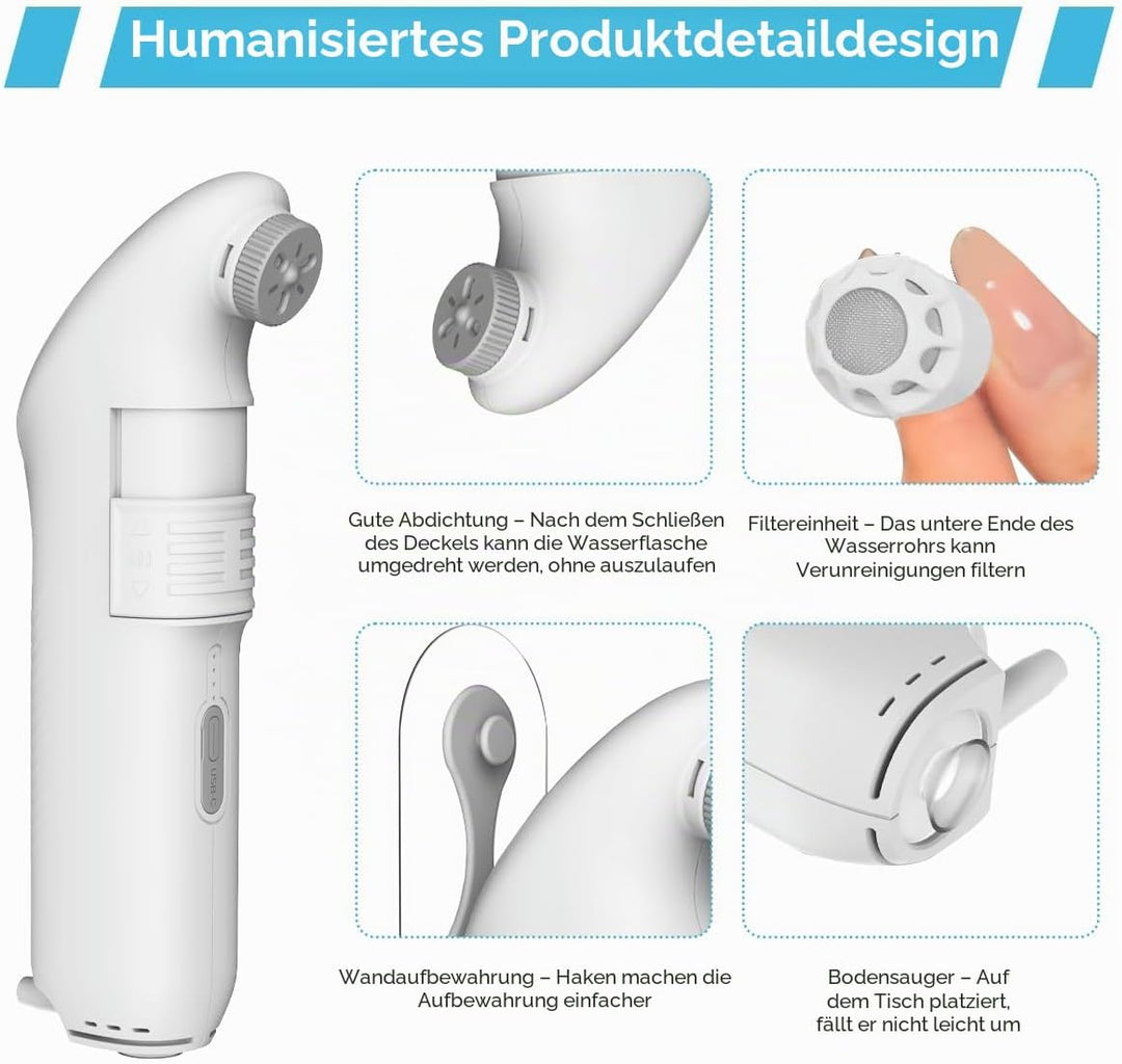 Tragbares Bidet-Sprühgerät Set mit 2,5L Wassertank Reise Bidet Mobiles Handbrause mit Wasserspeicher