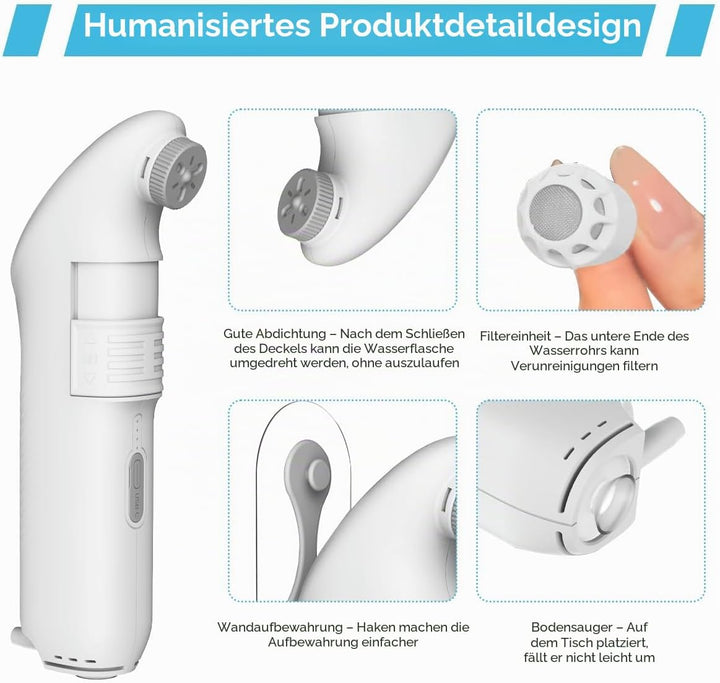 Tragbares Bidet-Sprühgerät Set mit 2,5L Wassertank Reise Bidet Mobiles Handbrause mit Wasserspeicher