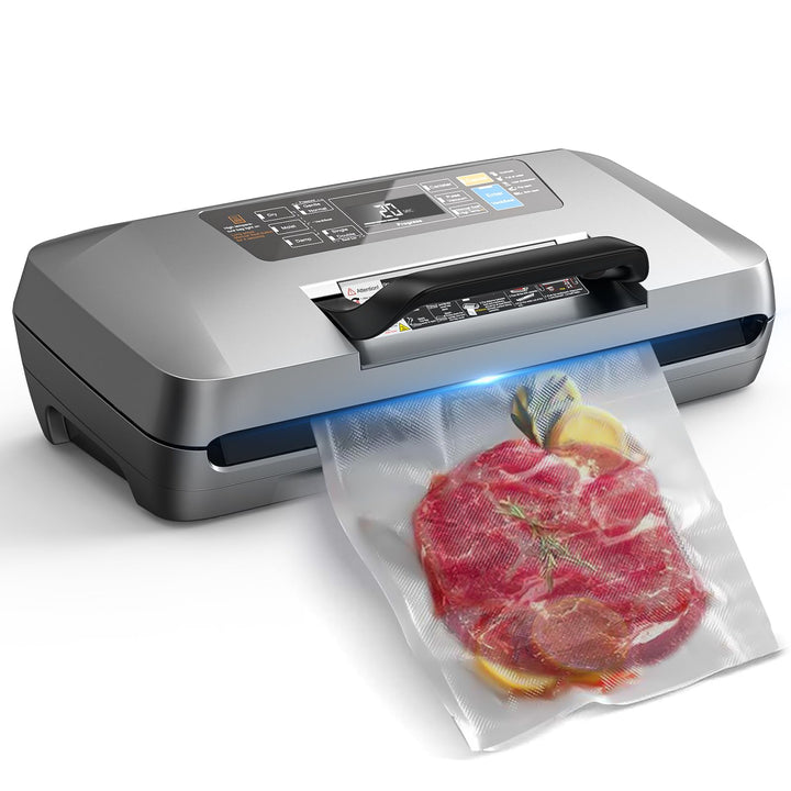 Vakuumiergerät Profi, 95kPa 12-in-1 Vakuumierer für Lebensmittel, Unterstützung non-stop Vakuumierve