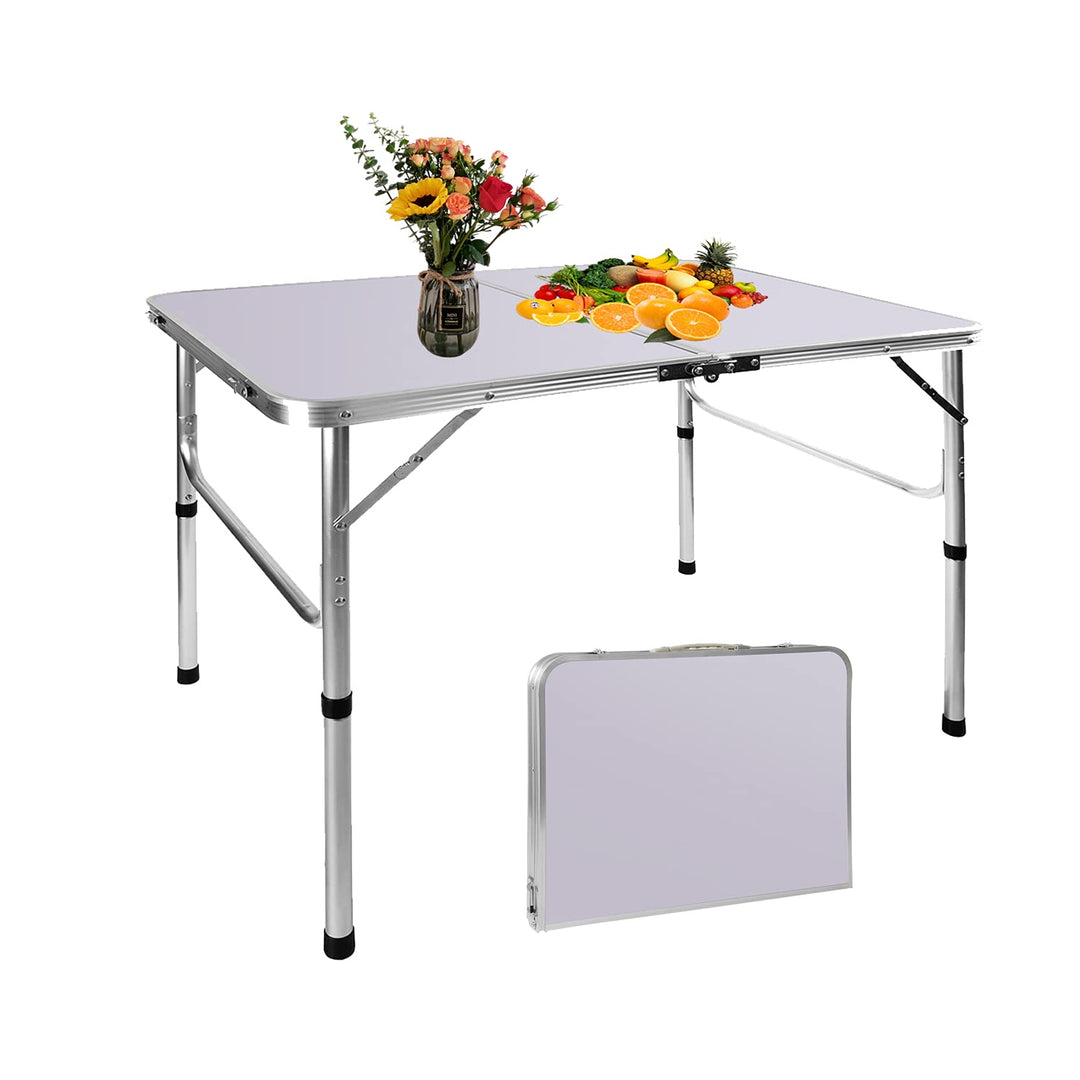 Klapptisch, tragbar, zusammenklappbar, Camping-Picknicktisch, extra starke Aluminium-Garder-Tische m