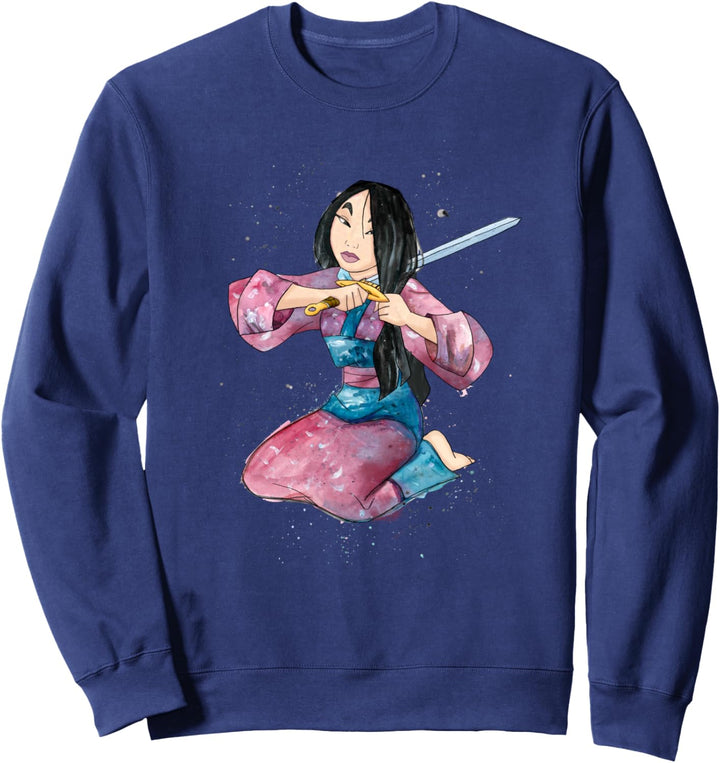 Disney Mulan First Cut Watercolor Pose Sweatshirt
