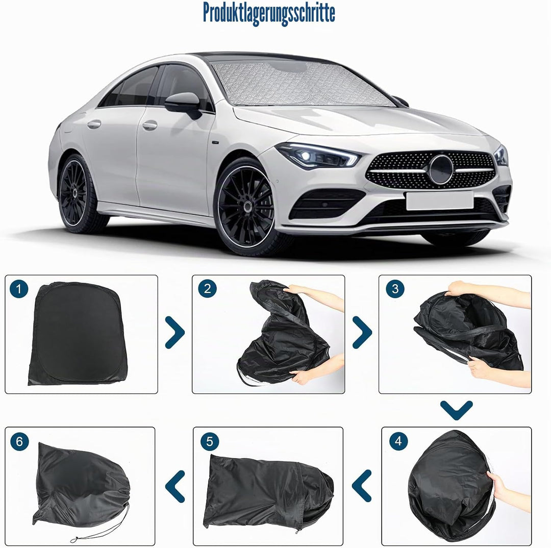 Sonnenschutz Auto Frontscheibe Kompatibel mit Mercedes-Benz A-Class W177 2018-2024, Windschutzscheib