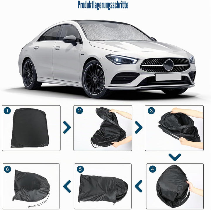 Sonnenschutz Auto Frontscheibe Kompatibel mit Mercedes-Benz A-Class W177 2018-2024, Windschutzscheib