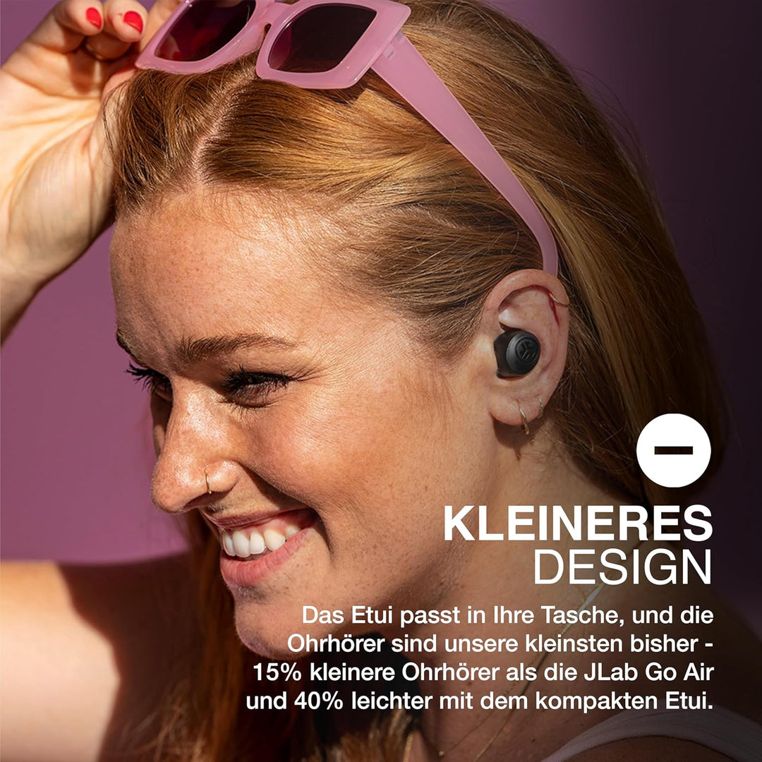JLab Go Air Pop+ In Ear Kopfhörer kabellos Bluetooth, True Wireless Kopfhörer, 35+ Std. Headphones,