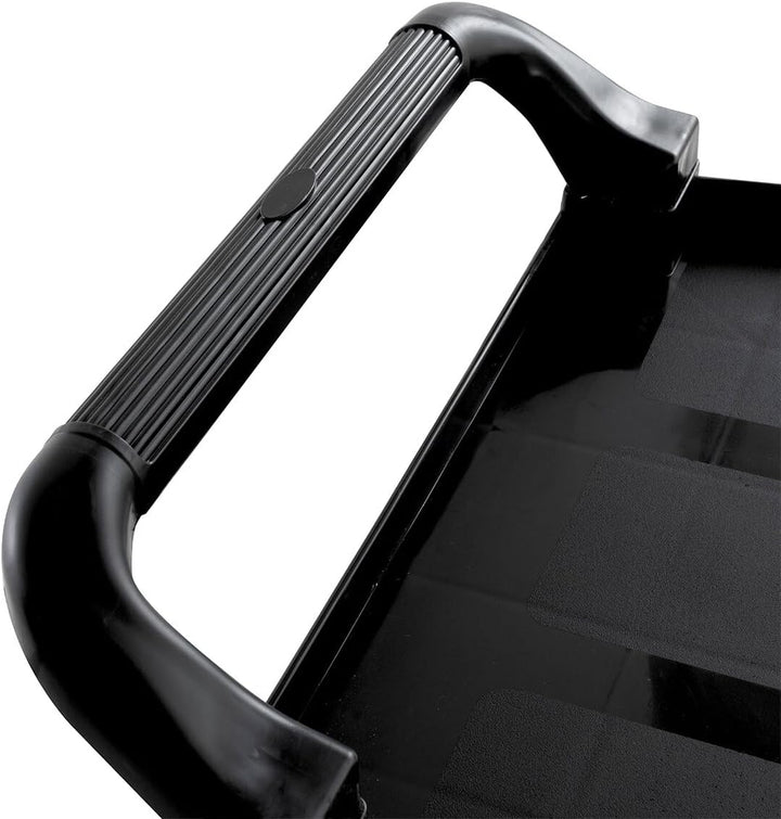 GastroHero Servierwagen Polypropylen Gross mit Rollen, 3 Ebenen, 102 x 50 x 96 cm Gastronomiebedarf