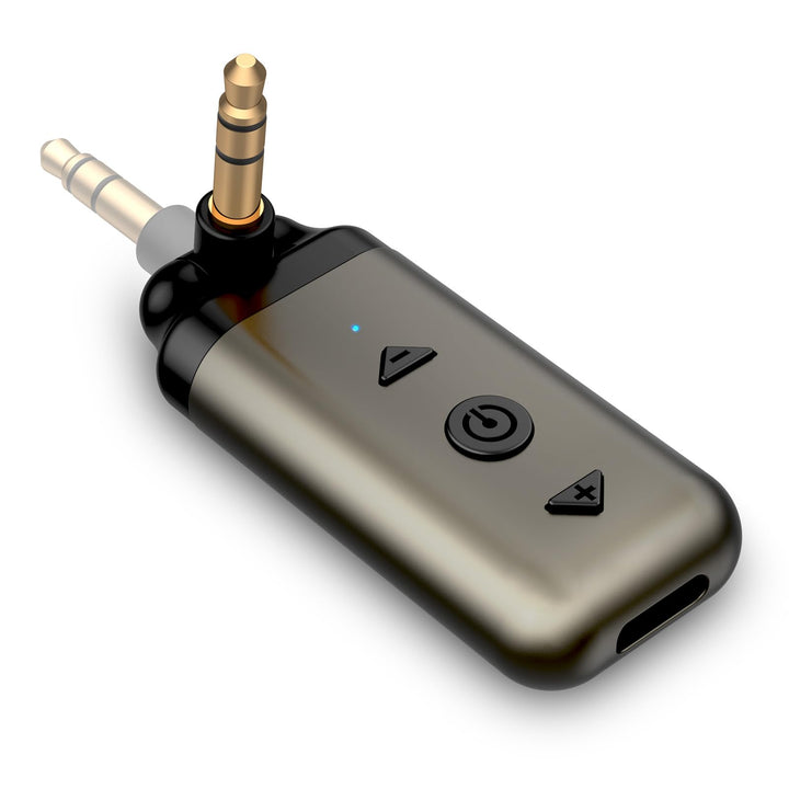 HVMLAK Air88 Aux Bluetooth 5.3 Adapter Auto, Empfänger mit Rotierbarem 3.5 Klinke, für Home Stereo,