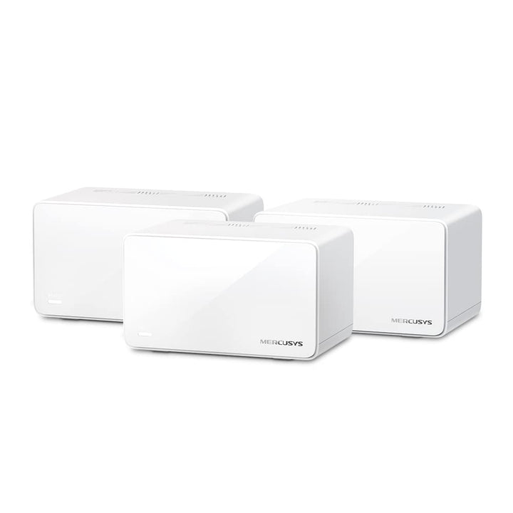 TP-Link Mercusys Halo H90X (3-Pack) WiFi 6 Mesh Router AX6000Mbps, 2,5 Gigabit Port, Kindersicherung