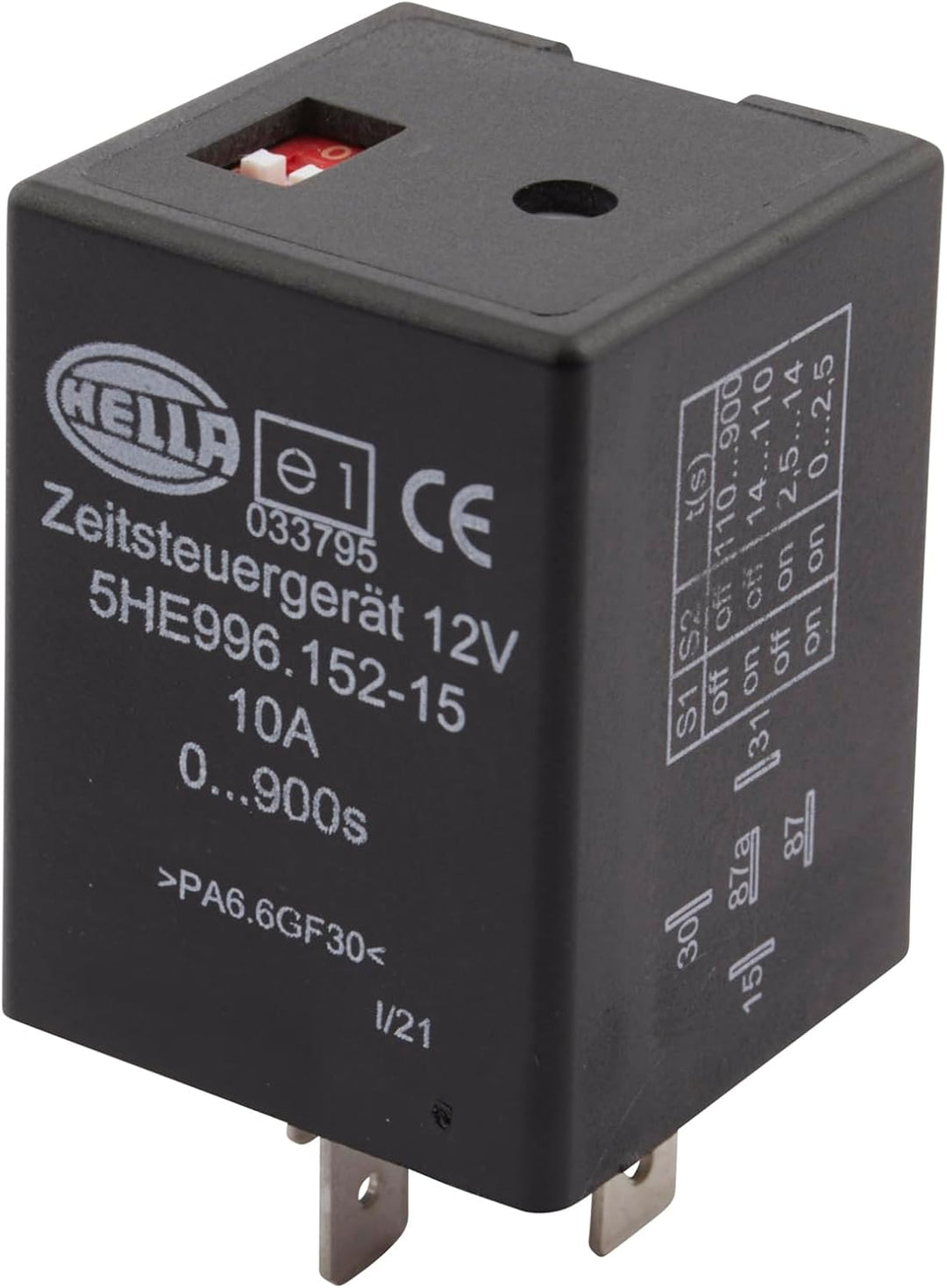HELLA - Zeitrelais - 12V - Anschlussanzahl: 5 - Wechsler - 5HE 996 152-151