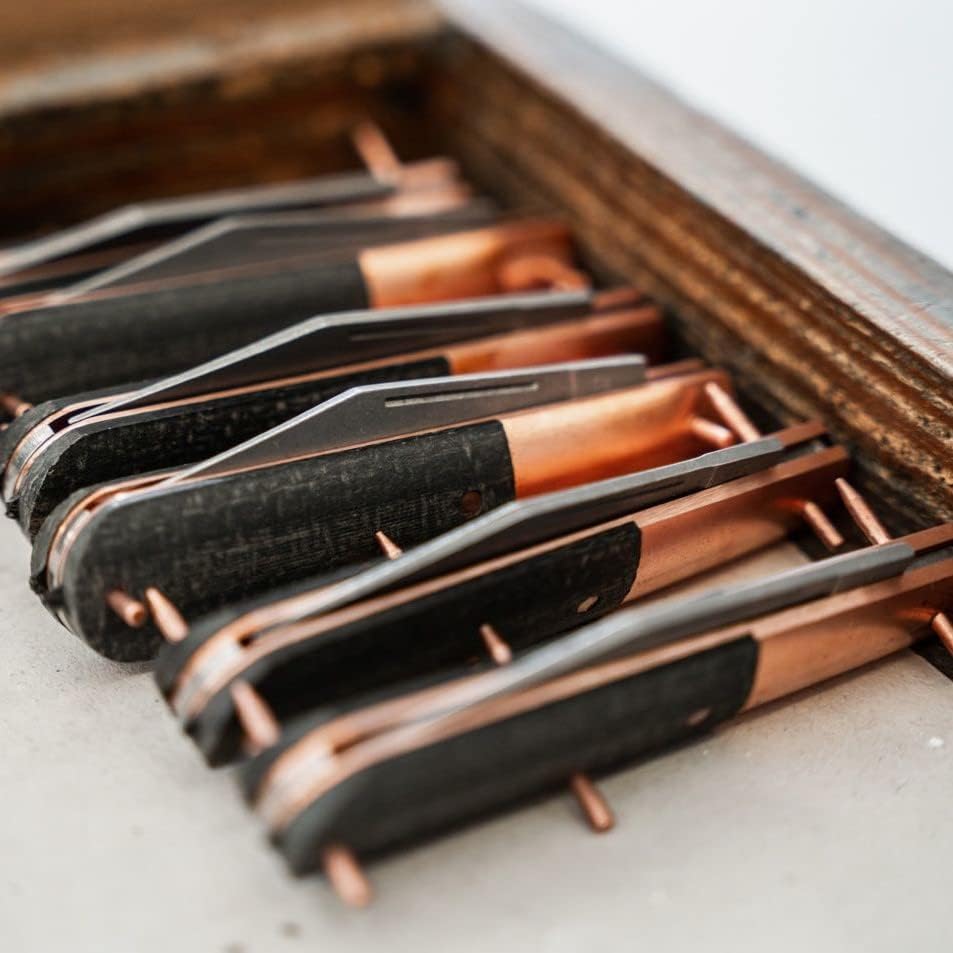 Böker Manufaktur Solingen Taschenmesser Barlow Copper Integral Micarta - Messer mit Heften aus Kupfe