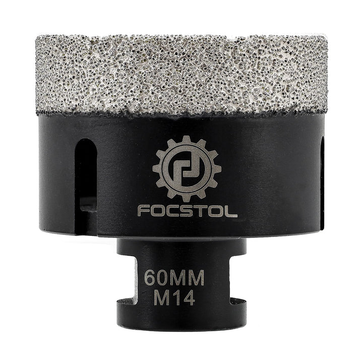 FOCSTOL Diamant Fliesenbohrer 60mm Vakuumgelötete Diamant Lochsäge für Porzellan Keramik Fliese Marm